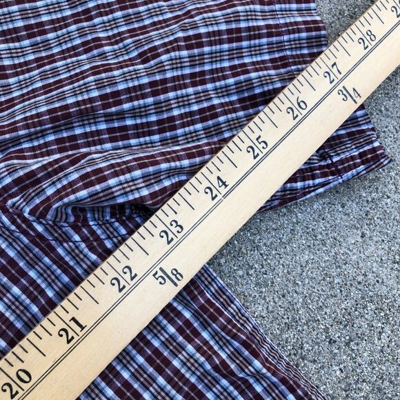 Vintage CARHARTT Button Down Shirt Men's LARGE Plaid Short Sleeve Collar Top - Picture 9 of 9